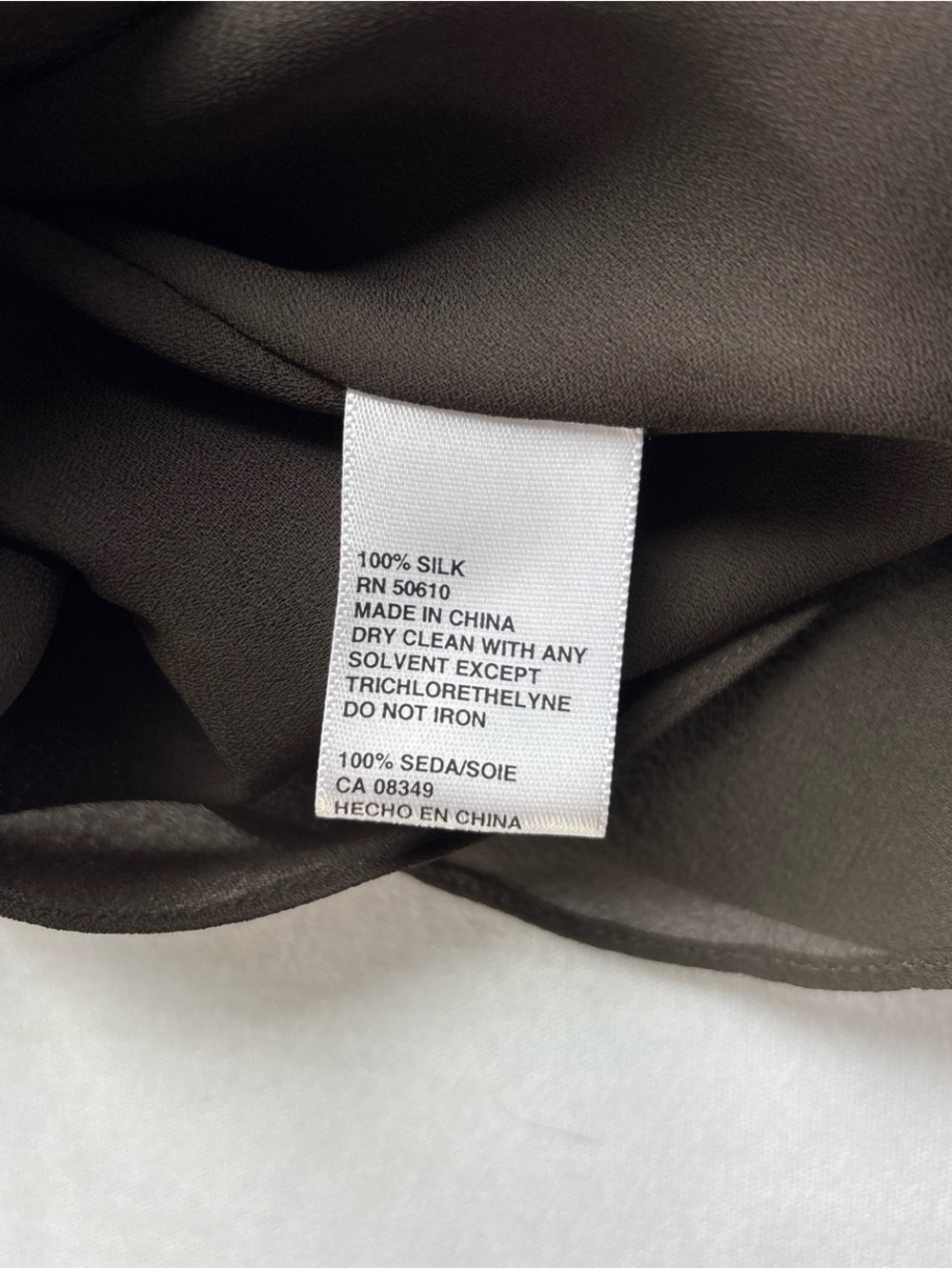 Anne Klein Black Embellished Silk-Crepe Cami Top - Picture 4 of 6